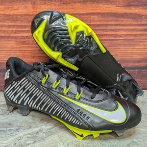 Nike Vapor Edge 360 VC Men's 8 Black White Volt Football Cleats DO6294-001